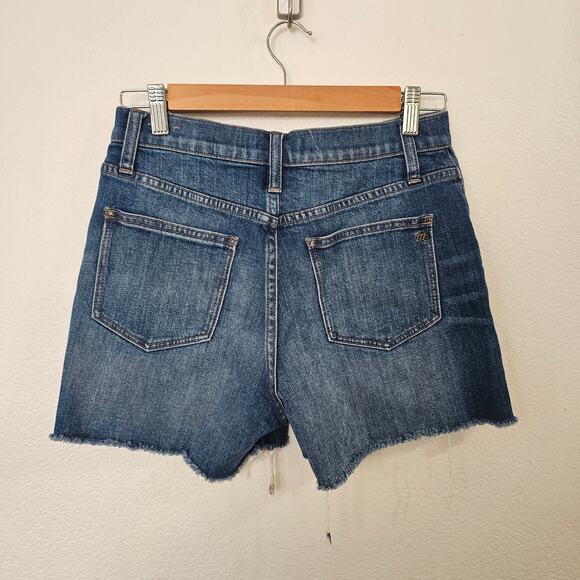 MADEWELL High-rise Denim Short Blue Size 25 - Picture 2 of 5